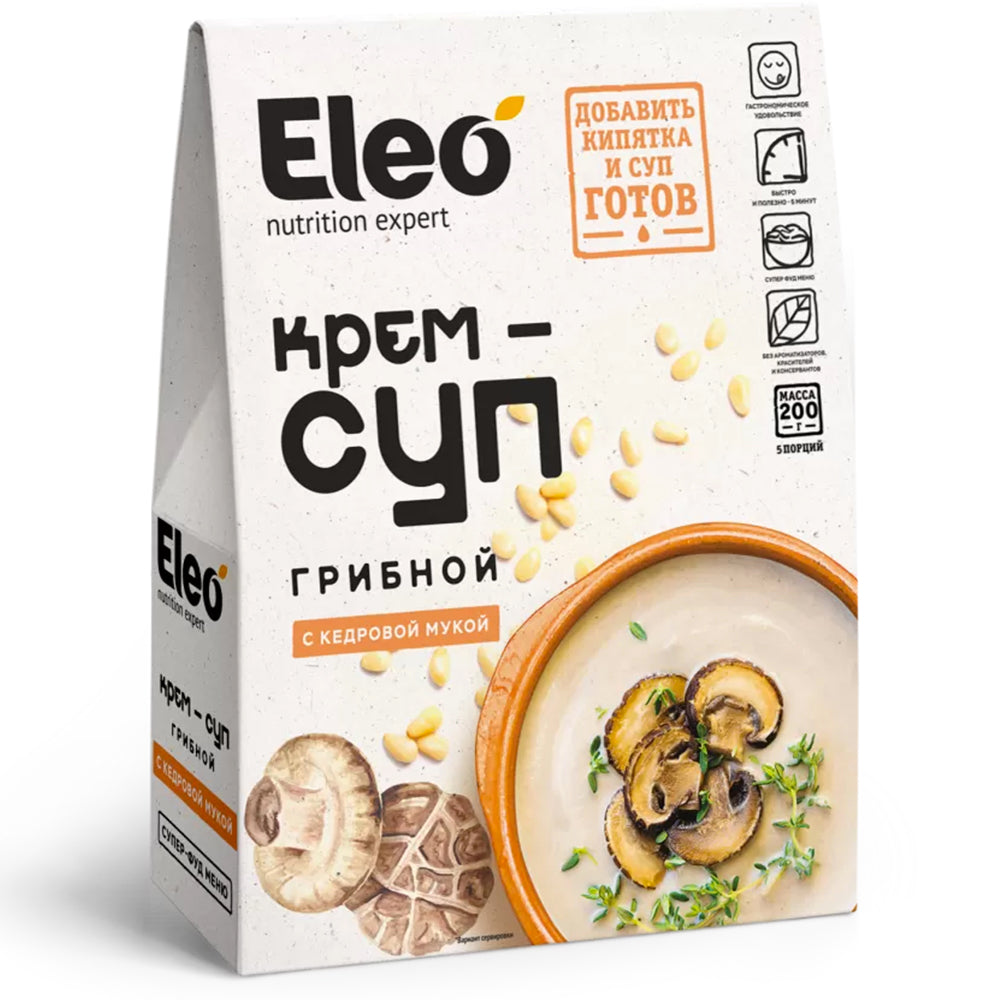 Mushroom Cream Soup with Cedar Flour, Eleo, 200g / 7.05oz