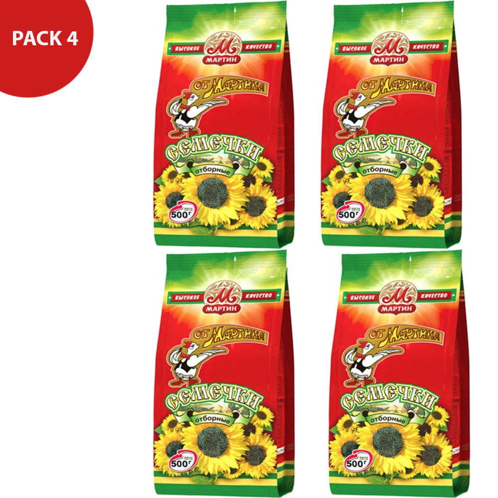 Pack 4 Roasted Sunflower Seeds "Ot Martina", 500g x 4
