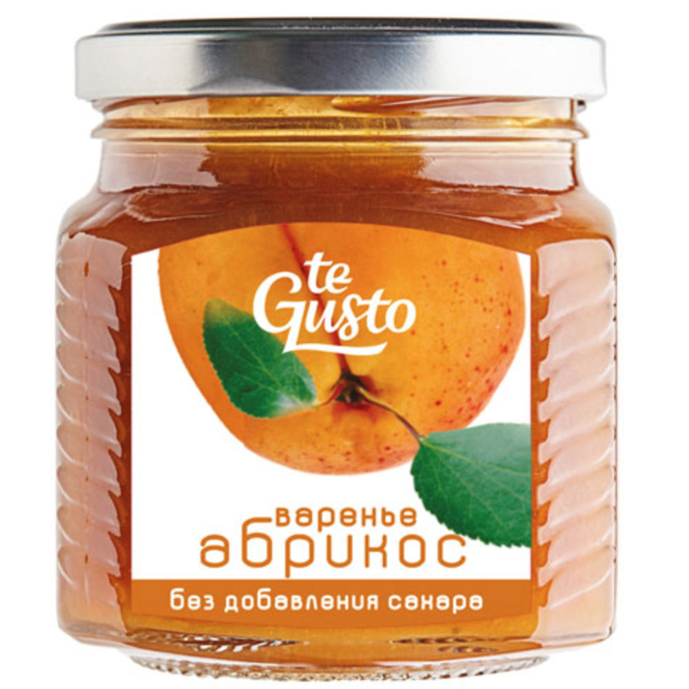 Apricot Grated with Apple Juice SUGAR FREE, Te Gusto, 300g/ 10.58 oz