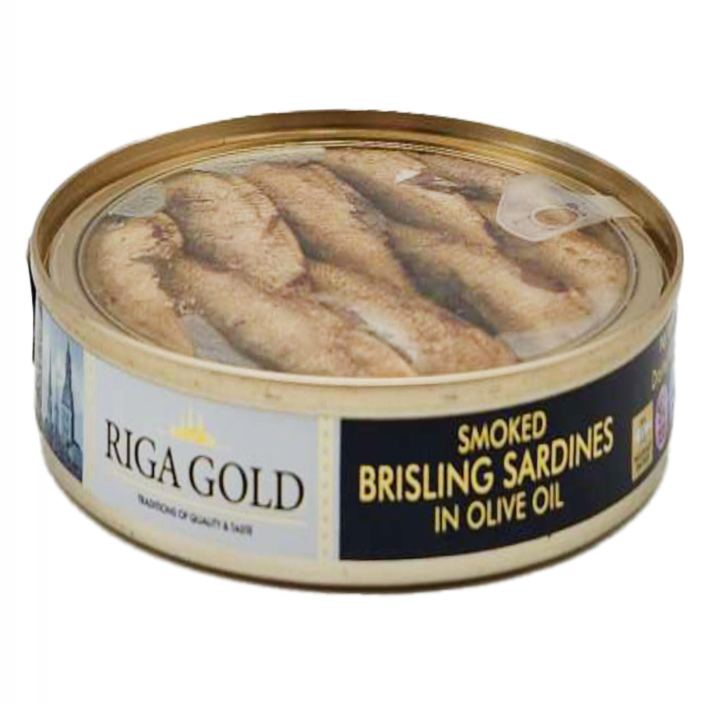 Bristling Sardines In Olive Oil, Riga Gold, 120g/ 4.23oz RussianFoodS