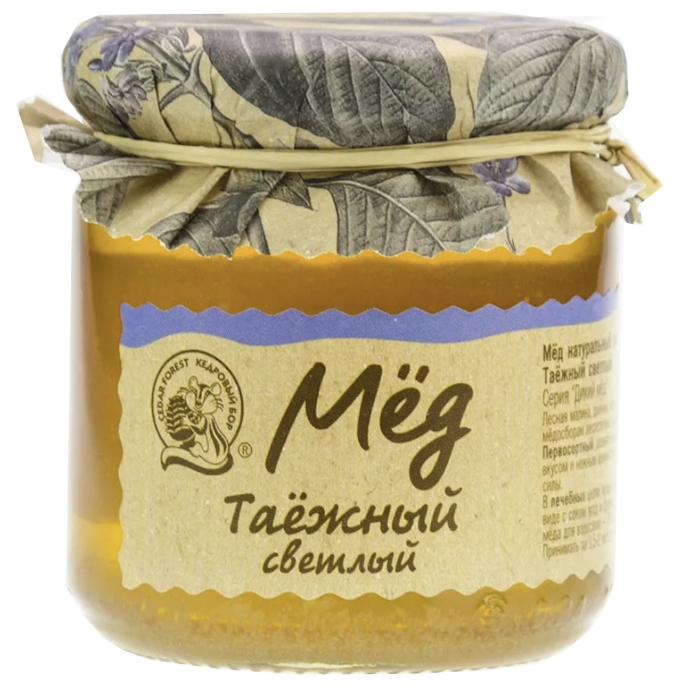 Light Taiga Honey, Kedrovy Bor, 500 g/ 1.1 lb