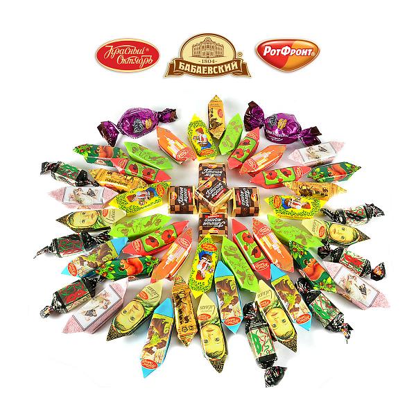 Assorted Chocolate Candy "Moscow" by All Traditional Moscow Factories, 1 lb / 0.45 kg