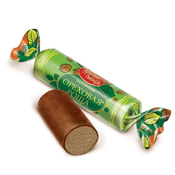 Candy Bars (Batonchiki) "Orechovaya Rosha", 0.5 lb / 0.22 kg