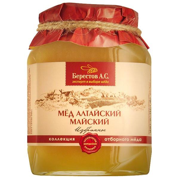 Natural Altai Honey "May", 1.1 lb / 500 g (Berestov)