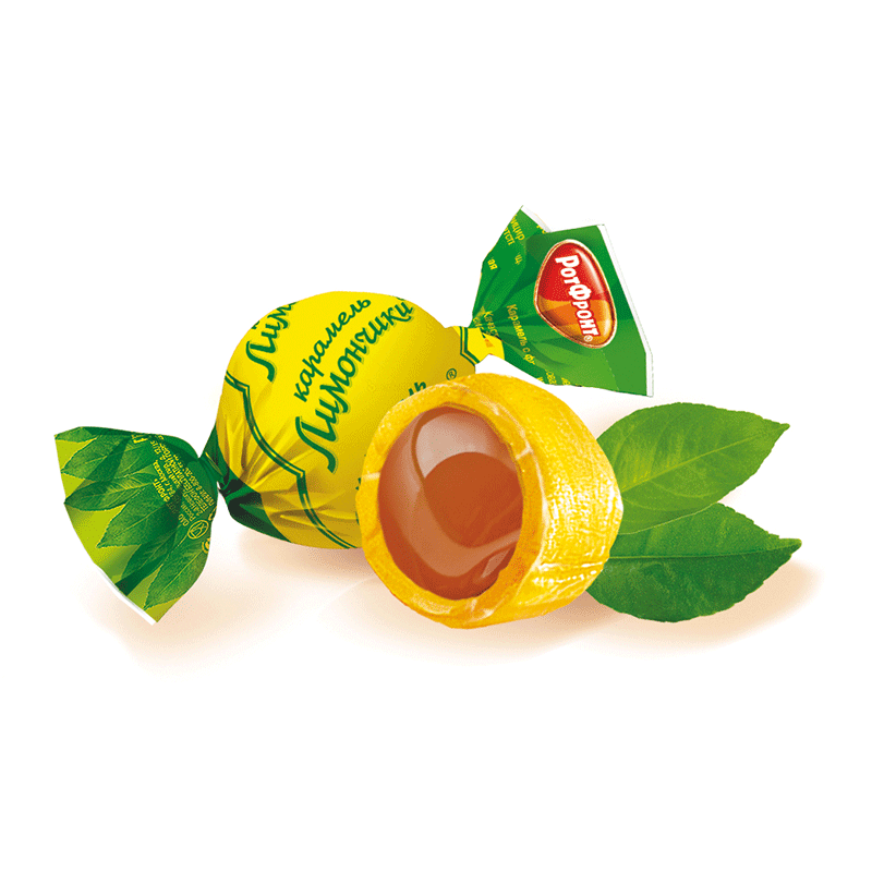 Candy Caramel Lemon "Rot Front" 0,5lb / 220g