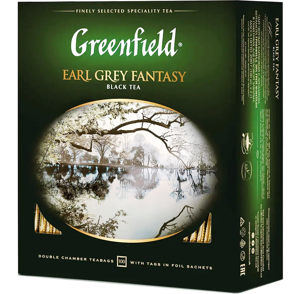 Black Tea with Bergamot "Earl Grey Fantasy", Greenfield, 100 sachets