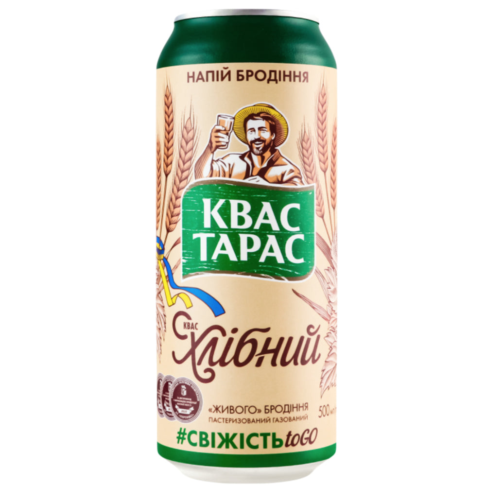 Natural Fermentation Bread Kvass, Taras, 500ml/ 16.91oz