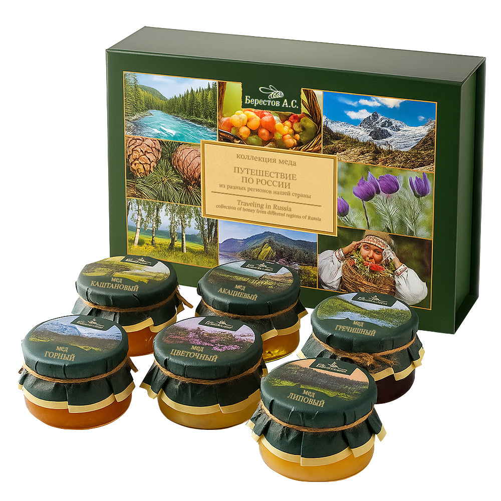 Honey Collection "Journey Through Russia", Berestov, 100g x 6
