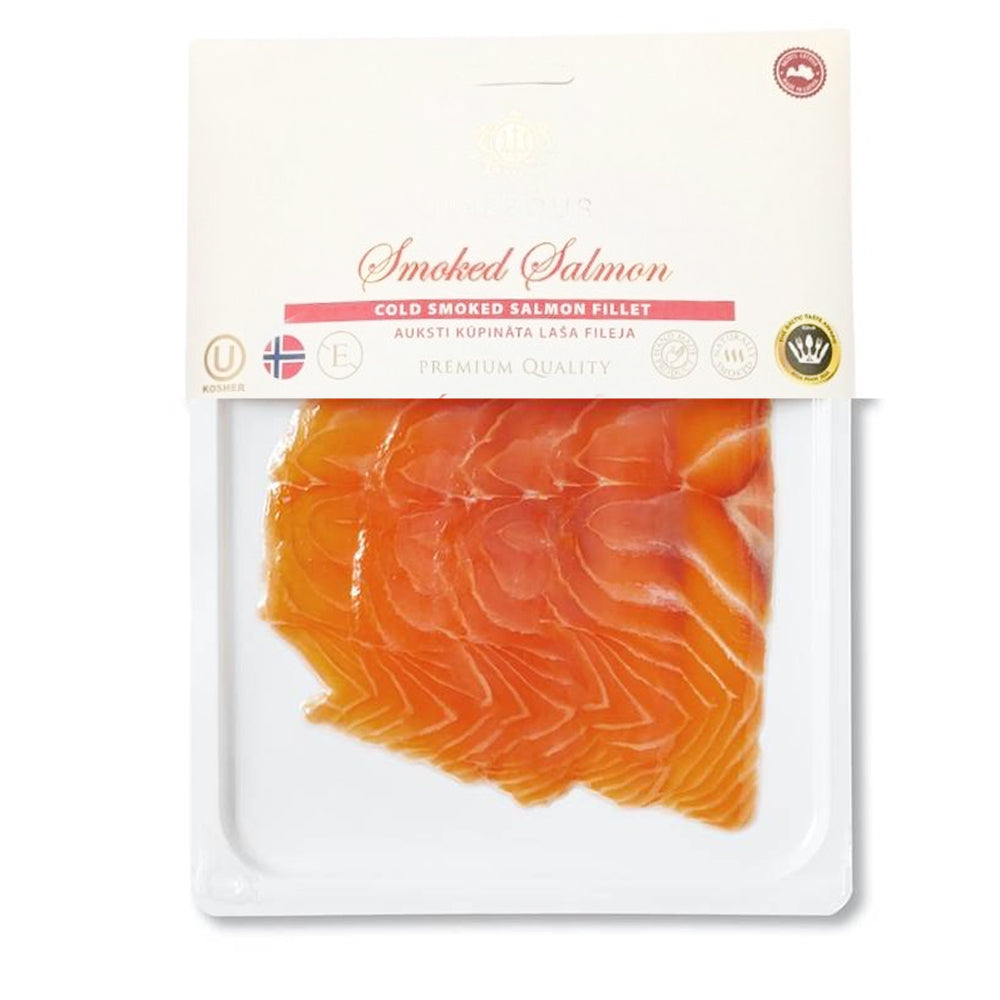 Cold-Smoked Salmon (Thin Slices), Queen Harbour, 100g/ 3.5oz