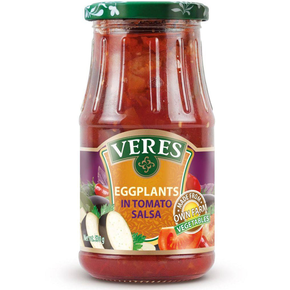Eggplant in Salsa Tomato Sauce, Veres, 500g / 17.64 oz