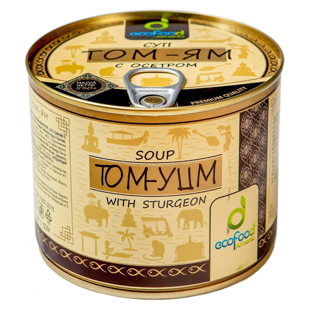 Tom Yam Soup with Sturgeon, Premium Food, 530g/ 1.17 lb