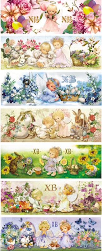 Easter decorative thermal labels Little angels