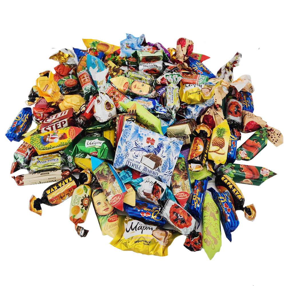 Mix of Chocolates from Russia, Belarus, Ukraine "Big Chocolate", 450 g/1 lb