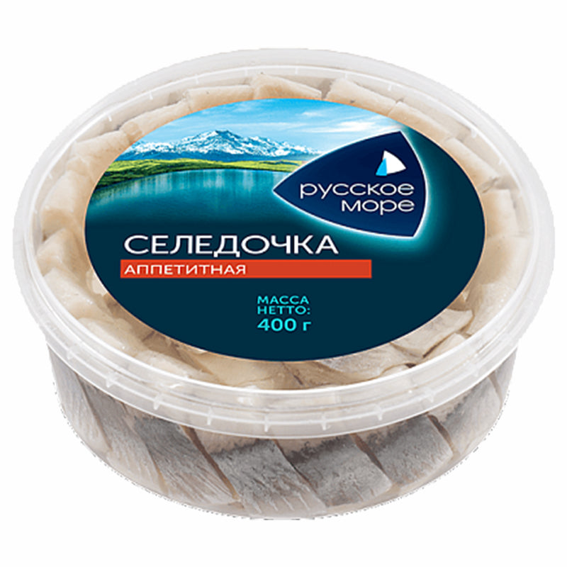 Herring Fillet-Pieces in Oil "Appetizing", Russian Sea, 400g / 14.11oz