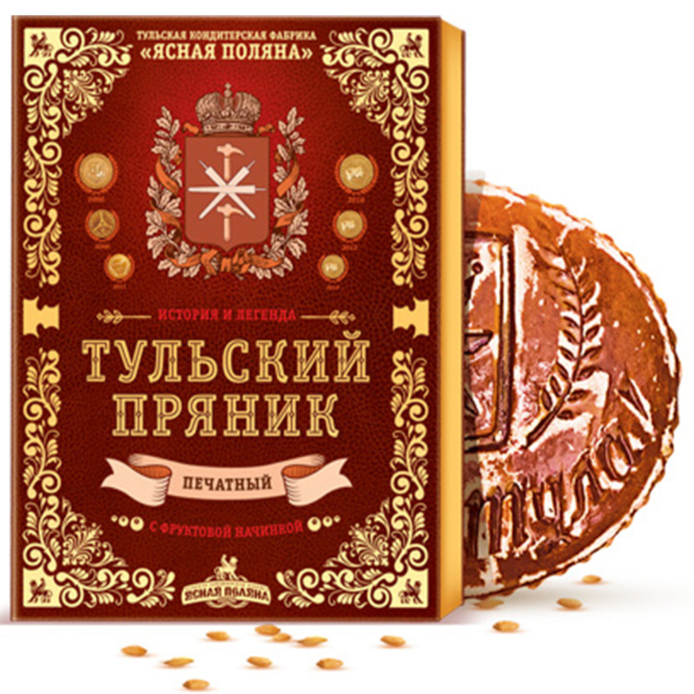 Tula Gingerbread Fruit Filling in Gift Box, Yasnaya Polyana, 350g / 12.35oz