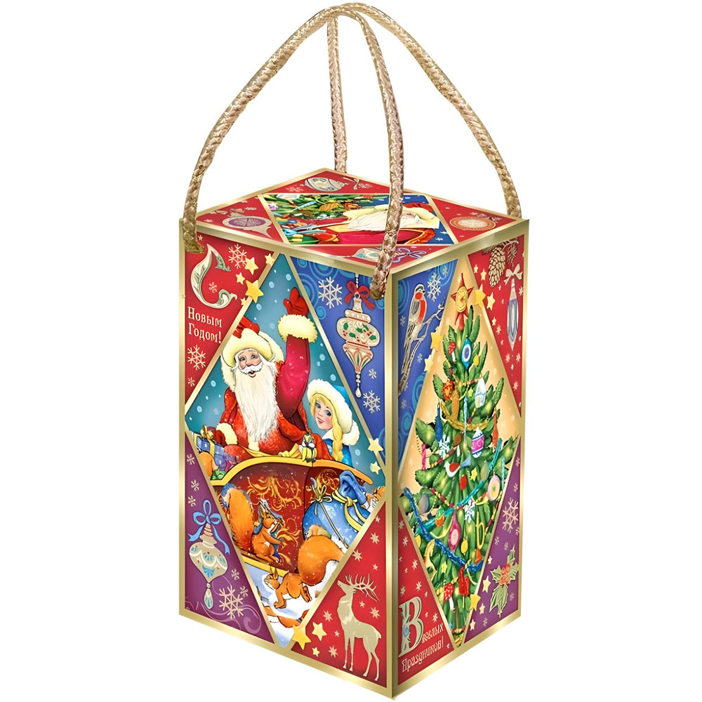 Russian Traditional Christmas & New Year's Candy Gift Set ""Let's go to the New Year!"", 630g/ 1.5 lb