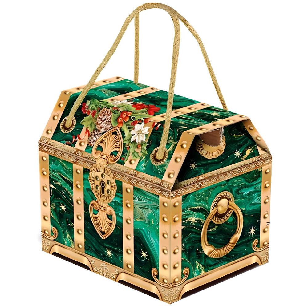 Russian Traditional Christmas & New Year's Candy Gift Set "Malachite Casket", 900g/ 2 lb
