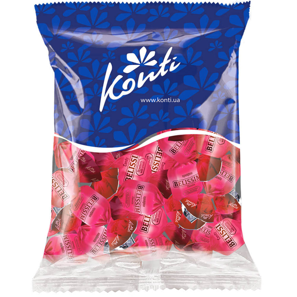 Chocolates with Strawberry & Cream Filling "Belissimo", Konti, 1kg/ 35.27oz