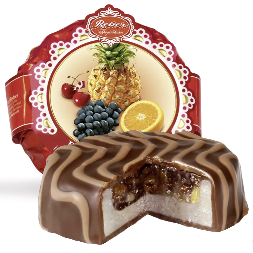 Marzipan Dessert "Rum, Fruit & Chocolate Pie", Reber, 39g/ 1.38 oz