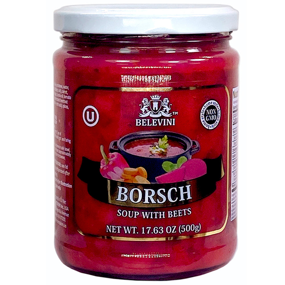 Borscht Soup with Beetroot, Belevini, 500g/ 17.63oz