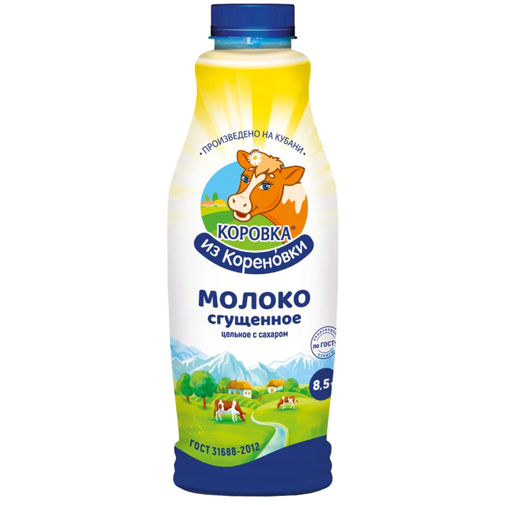 Sweet Condensed Milk 8.5 Fat Content, Korenovka Cow, 880g/ 31.04oz 