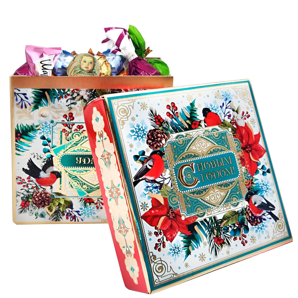 Christmas Chocolate & Caramel Candy Set "Sweet Casket", 680g/ 1.5 lbs