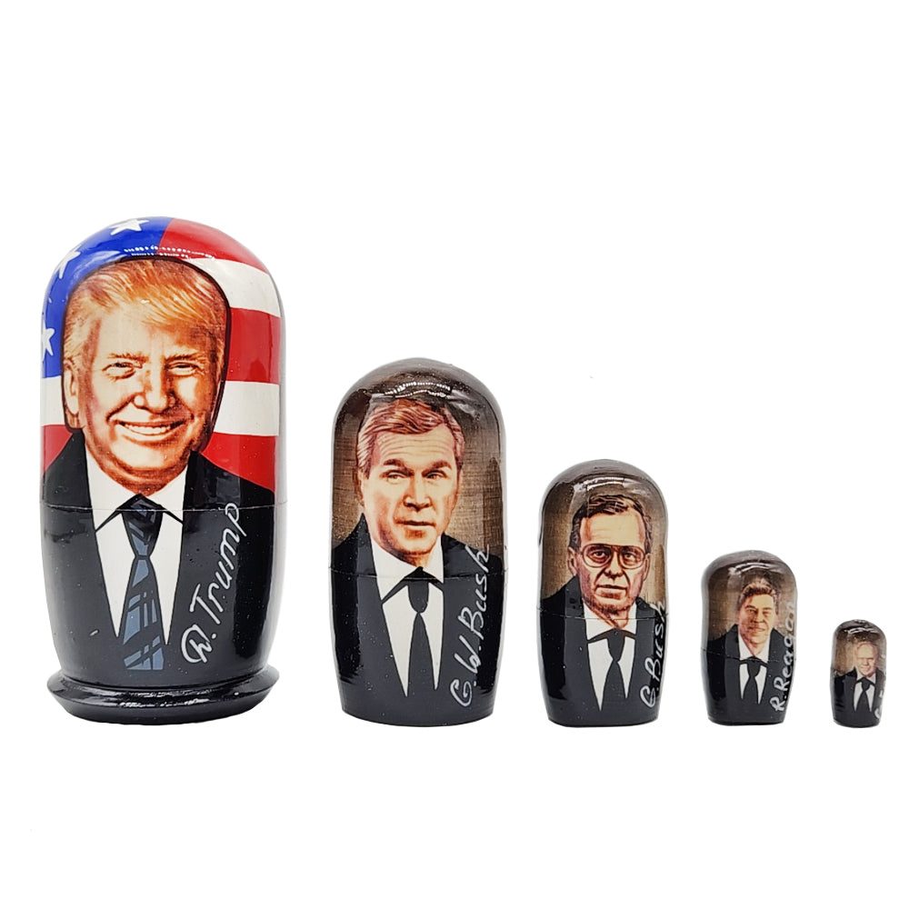 Matryoshka "Presidents of the USA", h=11cm, 5 Elements