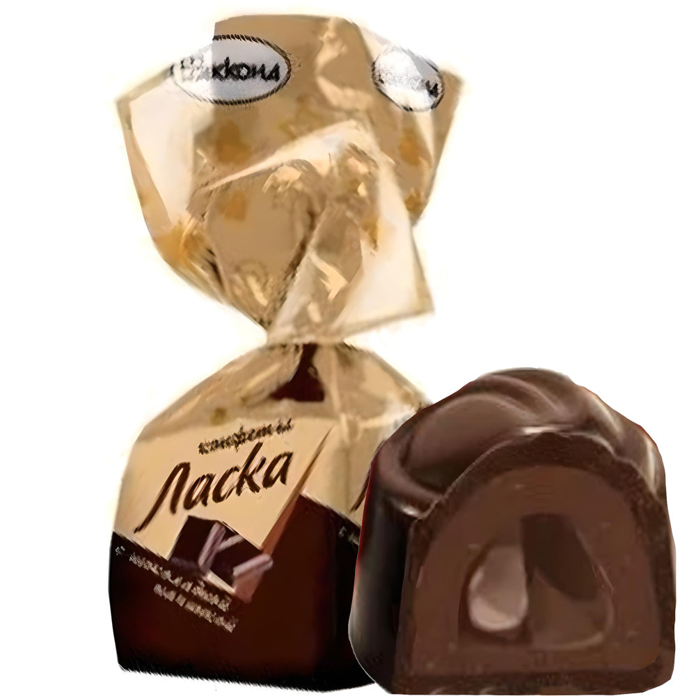 Chocolate Candies with Chocolate Cream "Laska", Akkond, 226g/ 7.97 oz