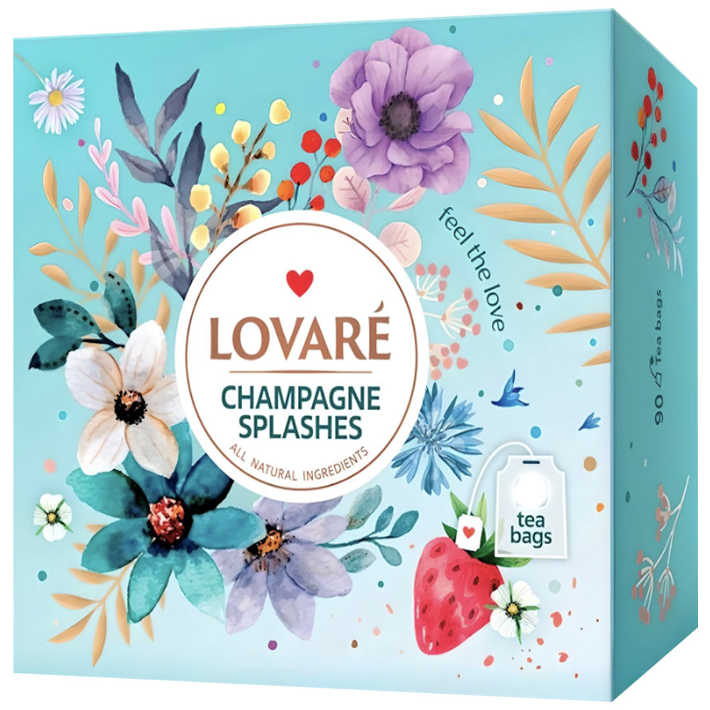 Tea Set "Champagne Splash", Lovare, 32 tea bags