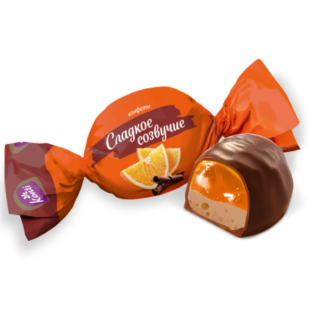 Souffle-Jelly Chocolates "Sweet Consonance" Orange, Konti, 226g / 7.97oz