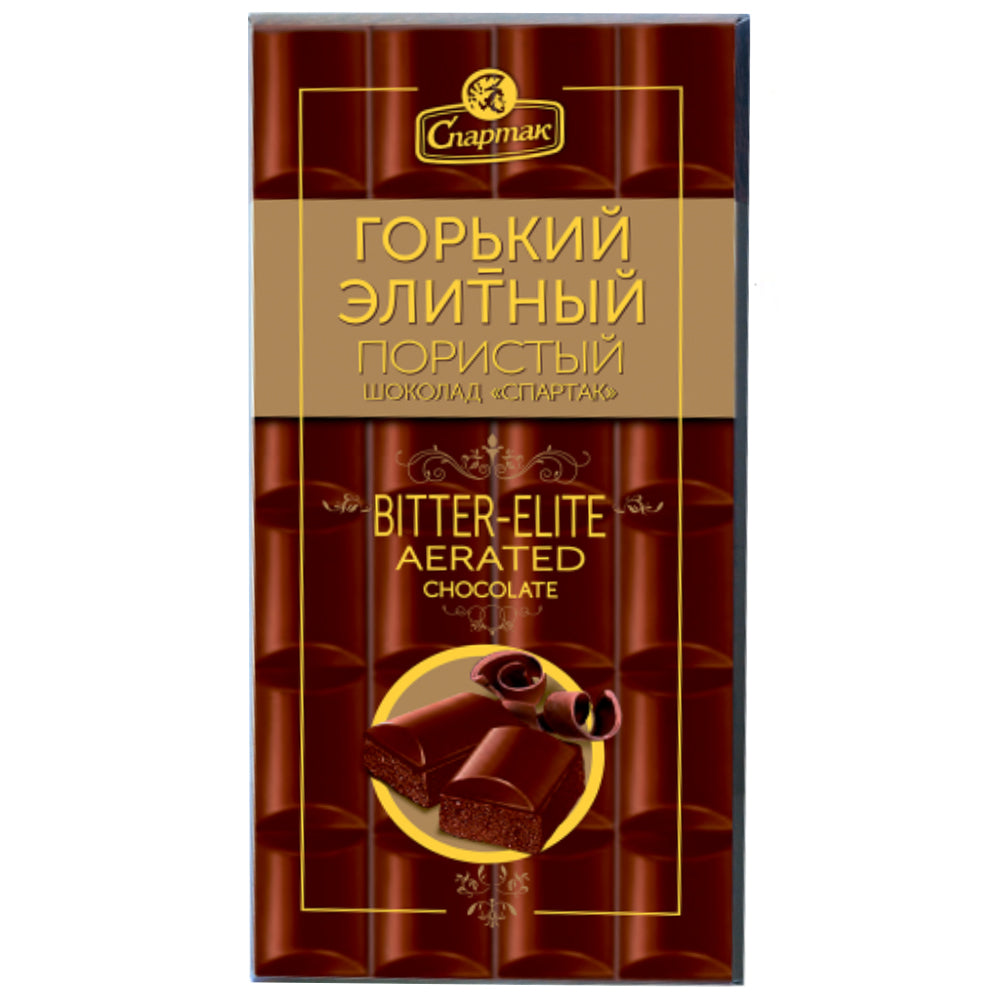 Elite Bitter Aerated Chocolate, Spartak, 70g/ 2.47oz