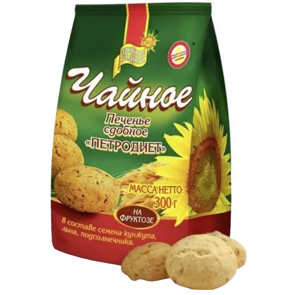 Biscuits "Chainoe" SUGAR Free with Fructose, Petrodium, 300g/ 10.58oz