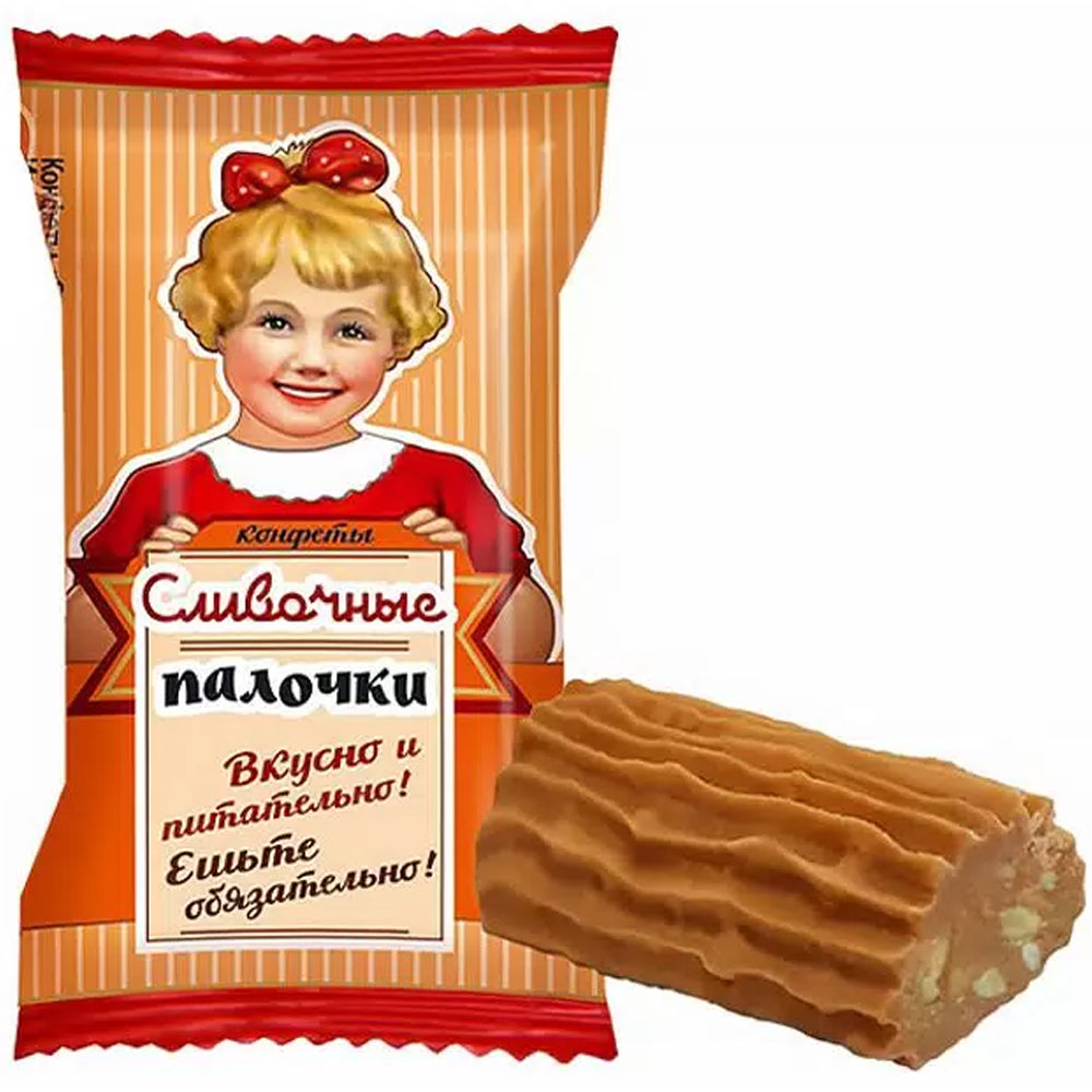 Cream Sticks Candies, Novgorodskaya CF, 226g/ 7.97 oz