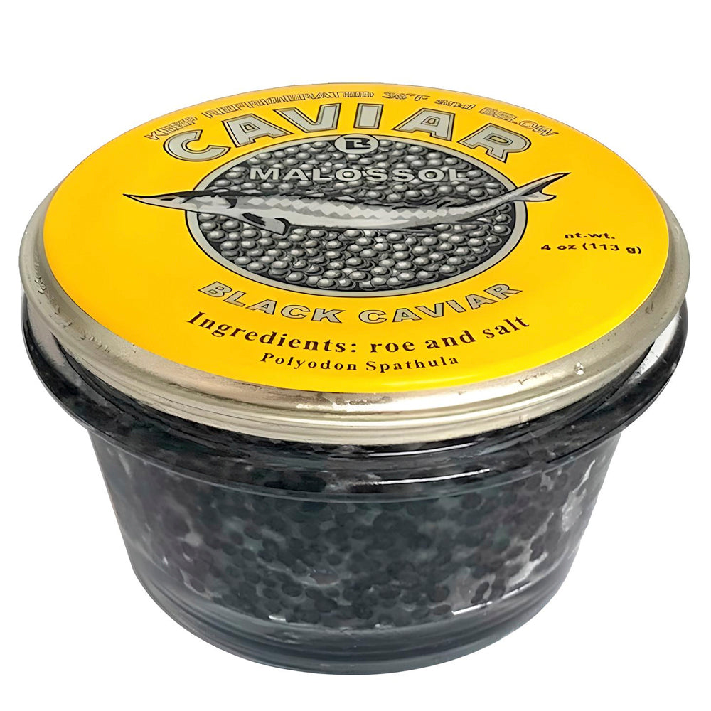 Paddlefish Black Caviar Lightly Salted (JAR), 113g/ 3.99oz