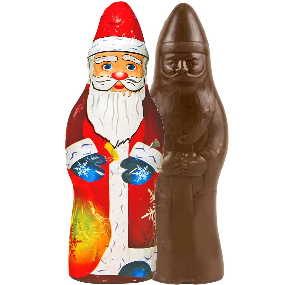 Chocolate Figurine "Santa Claus in a Red Caftan", 105g / 3.7oz