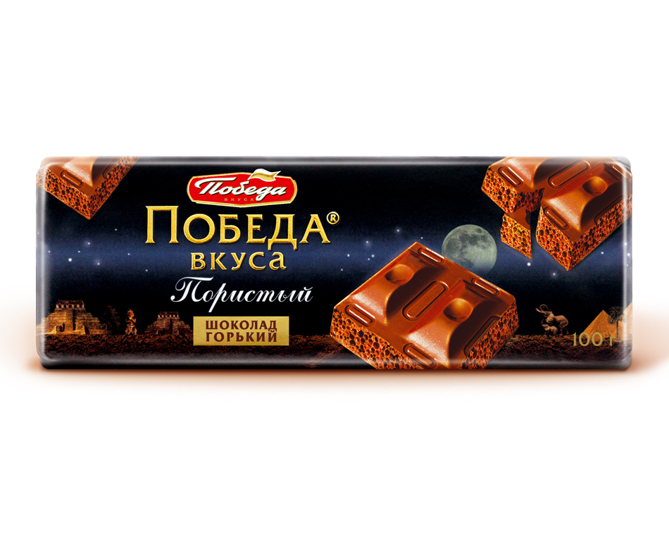 Chocolate Dark Aerated "Pobeda Vkusa" 100g