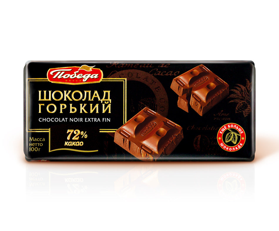 Dark chocolate 72% "Pobeda Vkusa" 100g