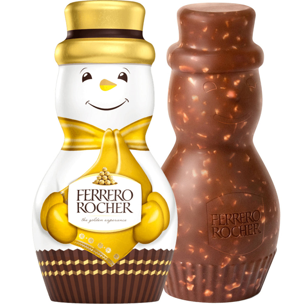 Hollowed Milk Chocolate and Hazelnut Snowman, Ferrero Rocher, 90g/ 3.17oz