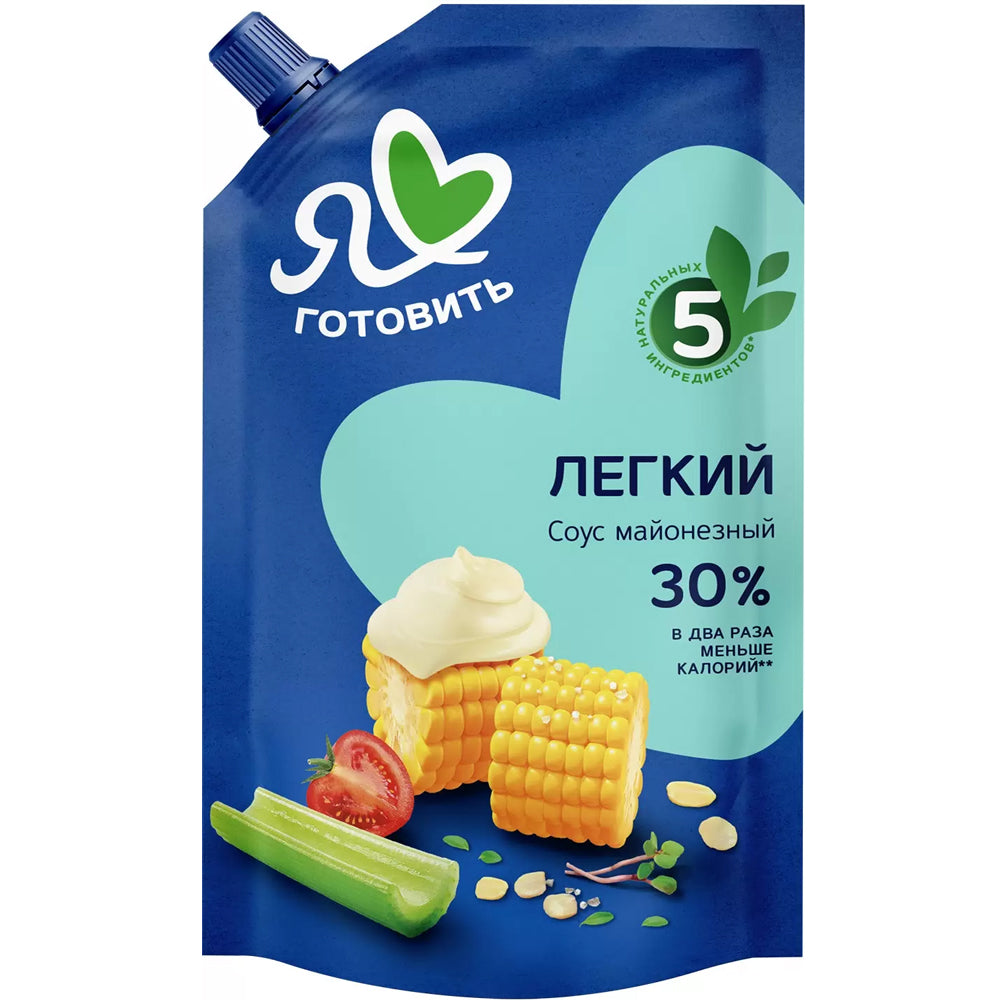 Mayonnaise Sauce Light 30% Fat Content, Moscow Provencal, 390 ml / 13.19oz