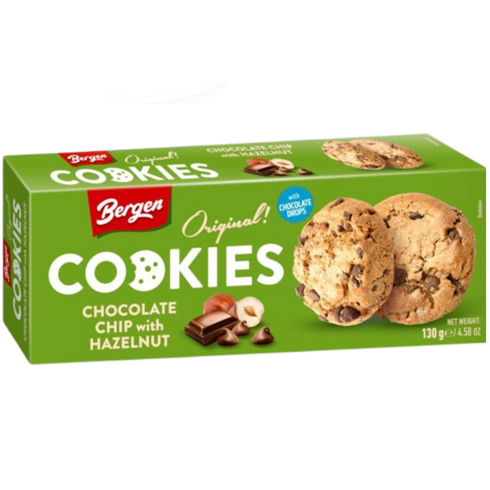 Cookies with Chocolate Chips and Hazelnuts, Bergen, 130g/ 4.59 oz