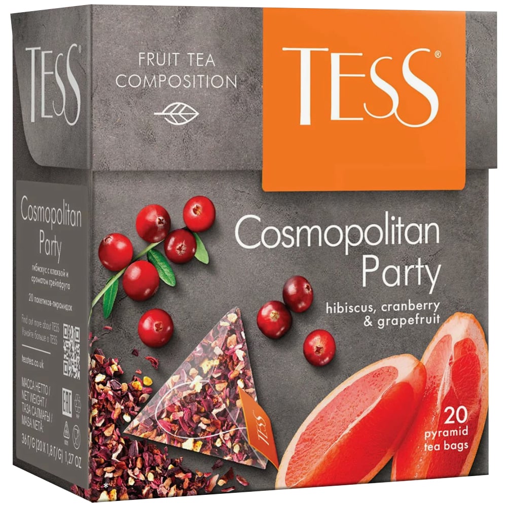 Fruit Tea Drink "Cosmopolitan Party", TESS, 20 Pyramids