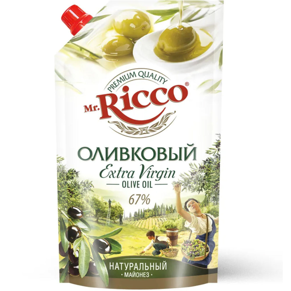 Extra Virgin Olive Mayonnaise 67%, Mr.Ricco, 400ml/ 13.53 fl oz