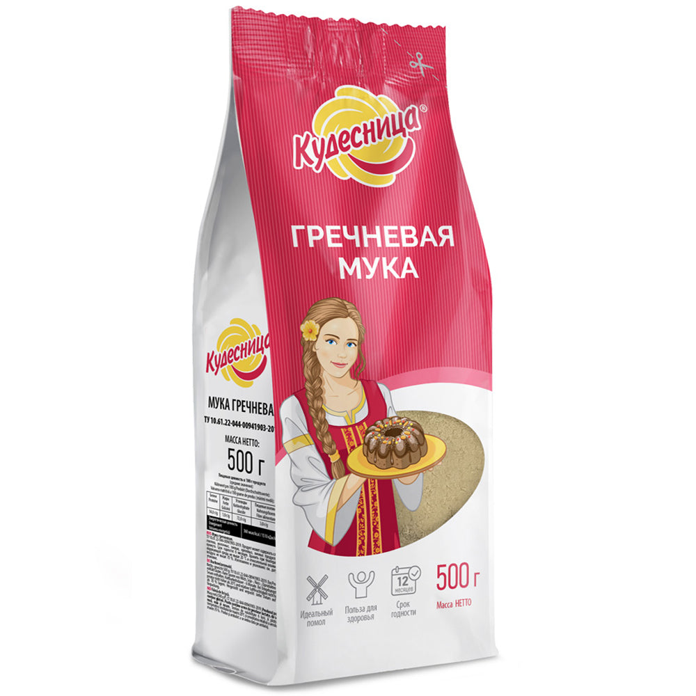 Buckwheat Flour, Kudesnitsa, 500g/ 17.64oz 