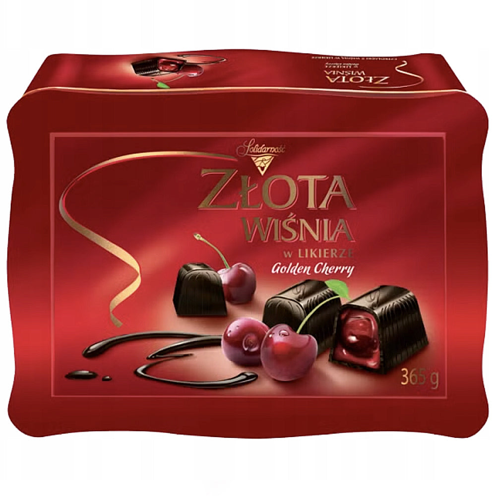 Chocolates with Cherries in Liqueur, Zlota Wisnia, Solidarnosc, 365g/ 12.87oz