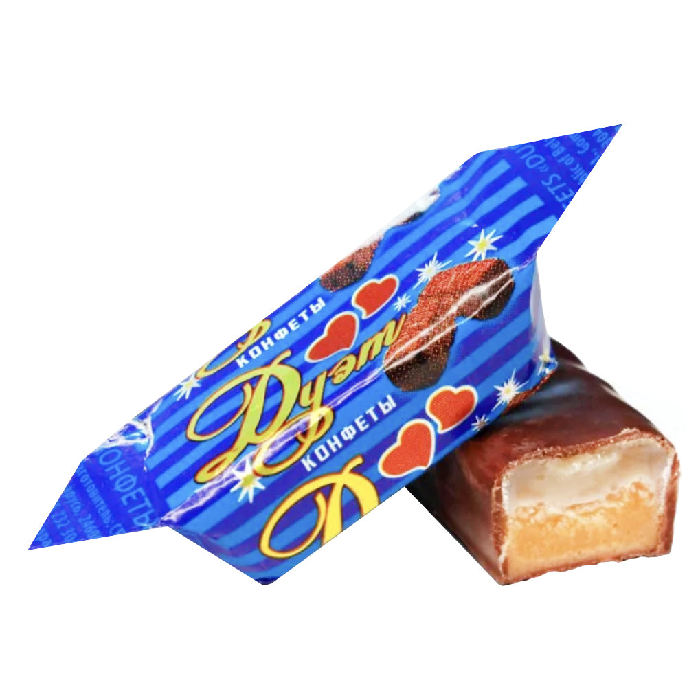 Chocolate Candies with Liqueur Filling "Duet", Spartak, 226g/ 7.97oz