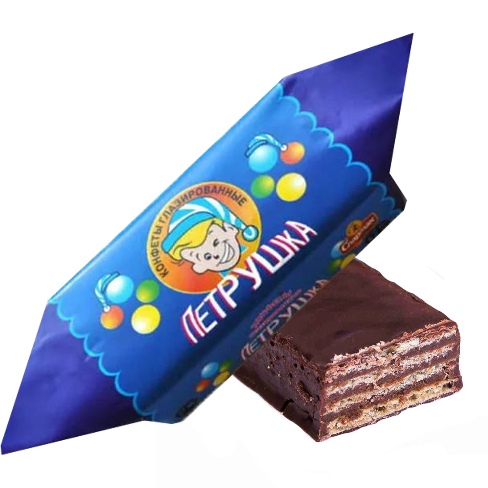 Large Chocolate Candies "Petrushka", Spartak, 450g/ 15.87oz 