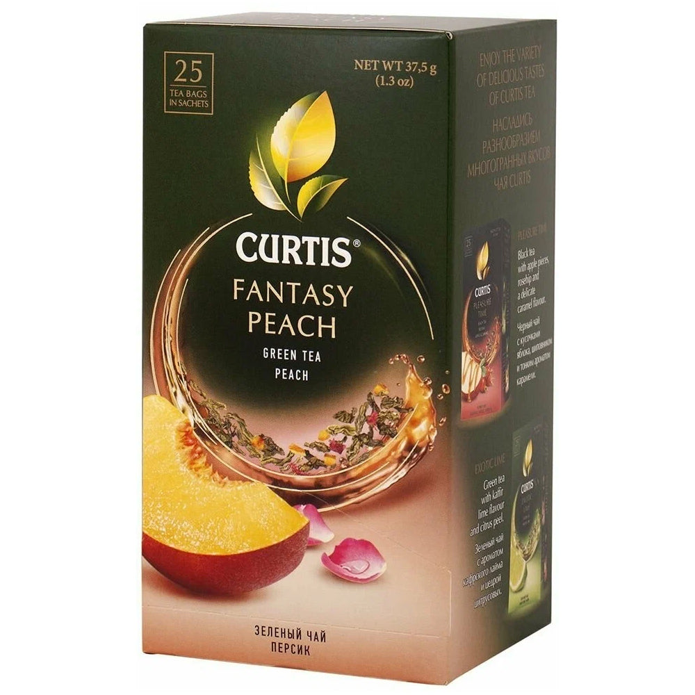 Flavored Green Tea "Fantasy Peach", Curtis, 25 Sachets