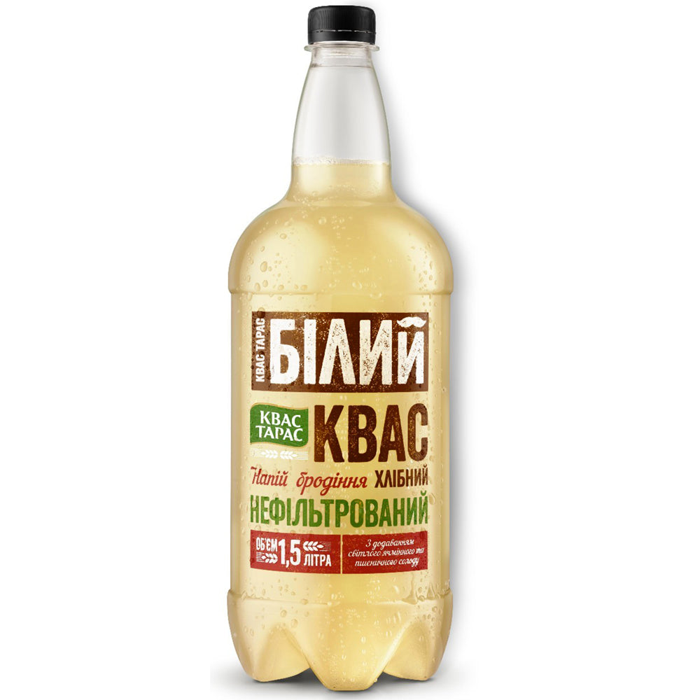 White Kvass. "Kvass Taras", 1.5liters / 50.72 fl oz