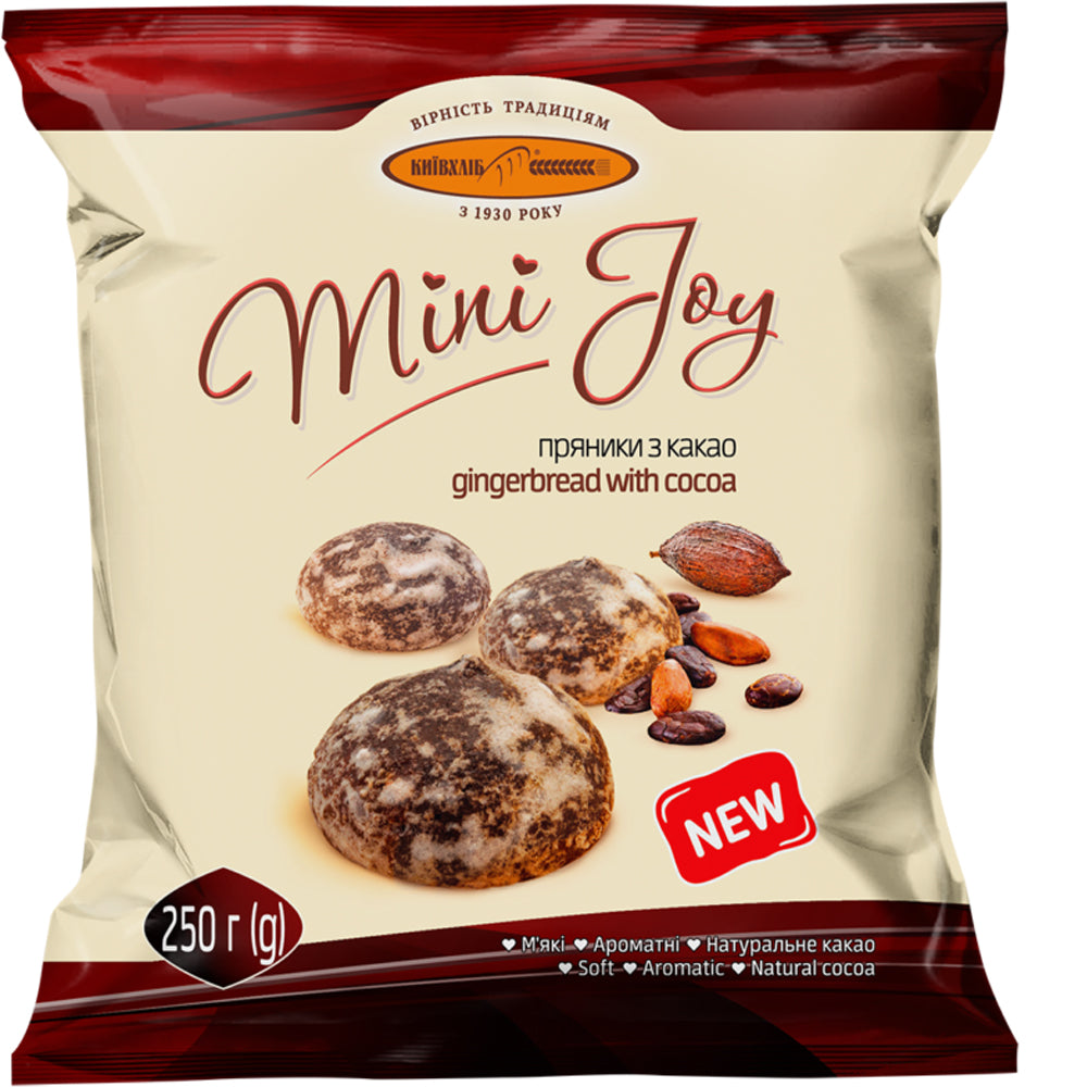 Gingerbread with Cocoa "Mini Joy", Kiyivhlib, 250g/ 8.82 oz