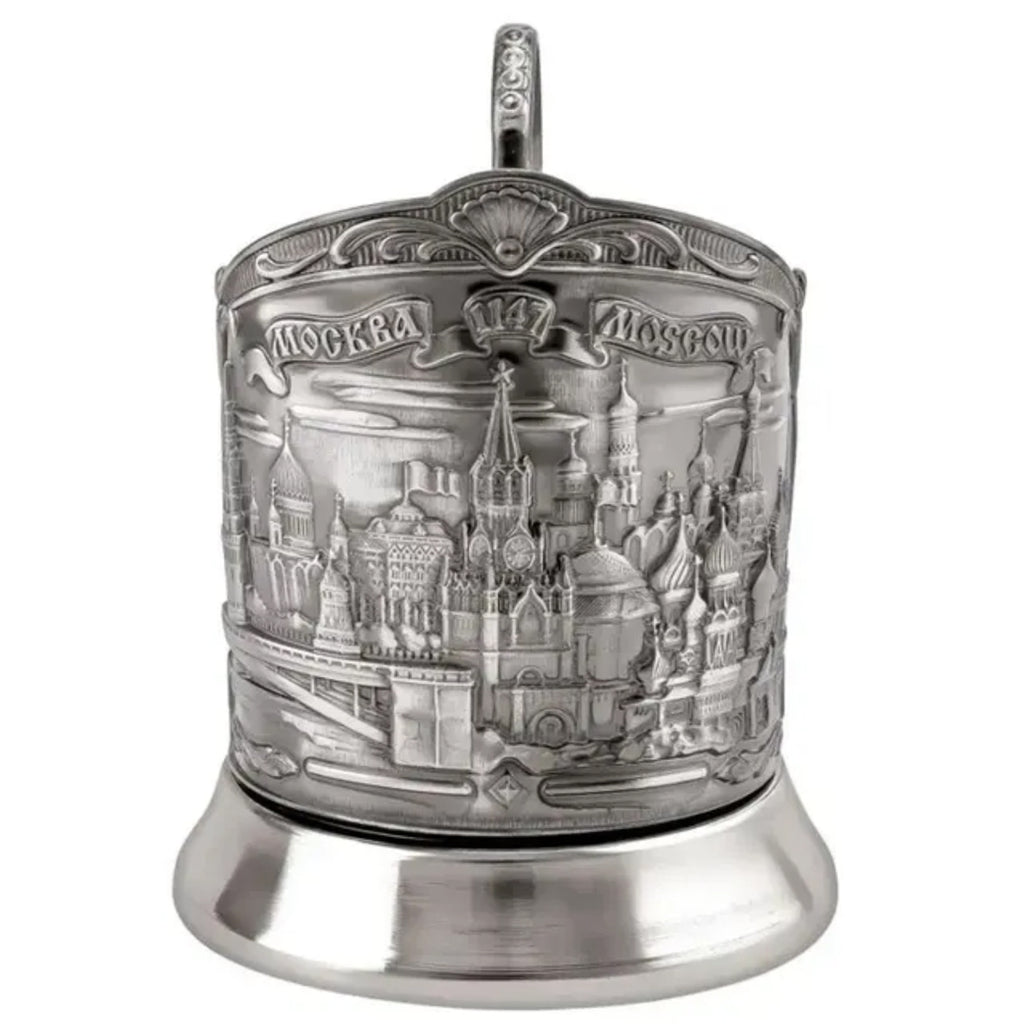 Nickel-Plated Tea Glass Holder "Moscow Triumfalnaya"